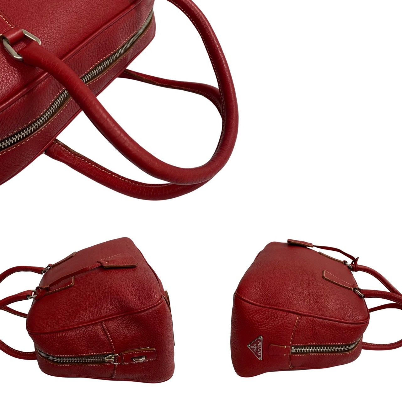 極 美品 保存袋 クロシェット カデナ 鍵 カード付 PRADA プラダ 三角