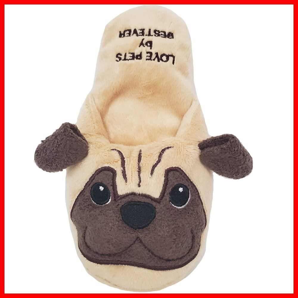 商品 BESTEVER スリッパ パグ おやつポケット by 犬 猫 おもちゃ PETS ペットトイ 音が鳴る 一緒に遊ぶ LOVE PUG ベストエバージャパン