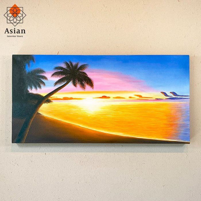 絵画 海 インテリア アートパネル 海の絵 夕日 サーフ