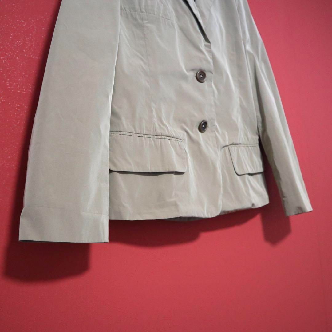 ジルサンダー JIL SANDER テーラードジャケット ベージュ サイズ48 希少】JIL SANDER ジルサンダー ベージュ 光沢感 テーラードJKT - メルカリ