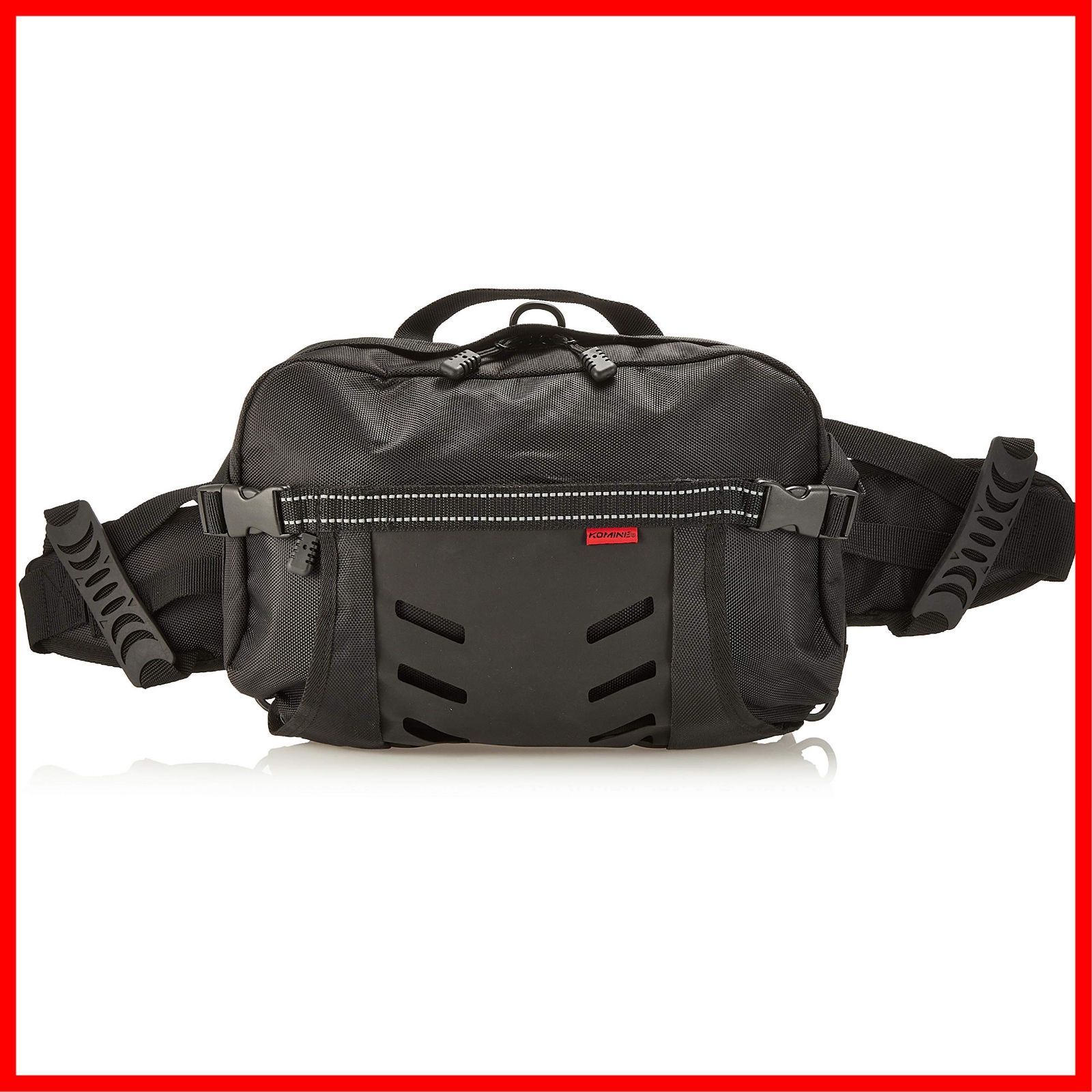 【特売】コミネ(KOMINE) バイク用 ライディングヒップバッグ ブラック 9.8L SA-204 537 雨具 カッパ