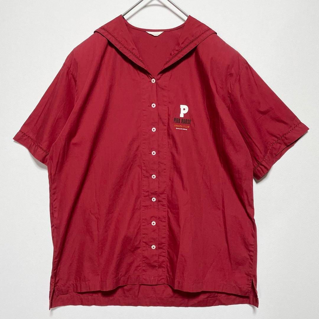 ピンクハウス ブラック セーラー襟 トップス 半袖 ピンクハウス