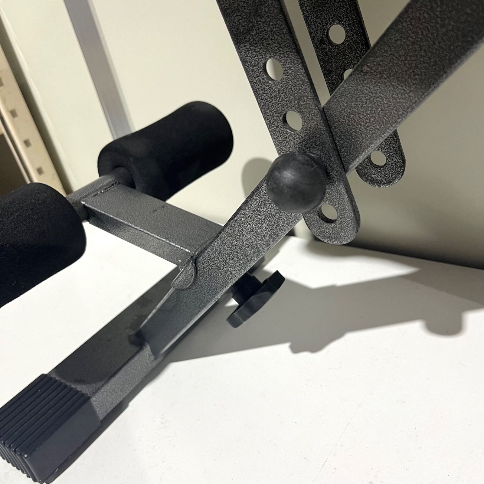 トレーニングベンチ デクラインベンチ 8段階調節 折り畳み インク