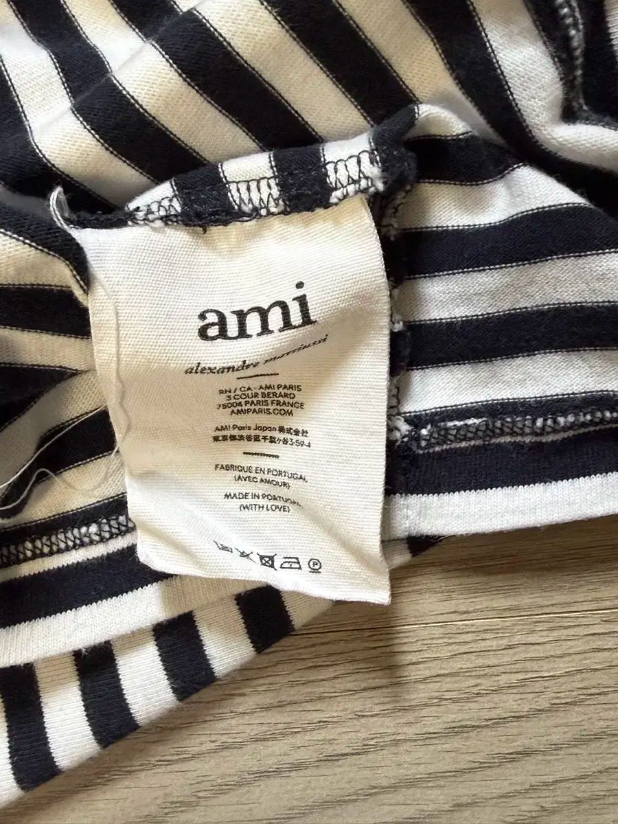 ami アミ ストライプ Tシャツ XL