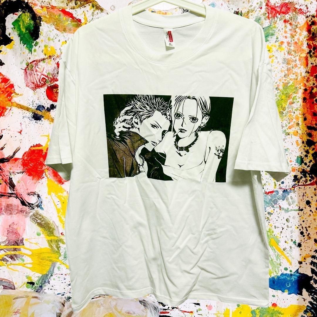 招*猫様 矢沢あいNANA BLACK STONES グラフィックTシャツ 半袖 新品タグ付】矢沢あいNANA グラフィックTシャツ XL - メルカリ