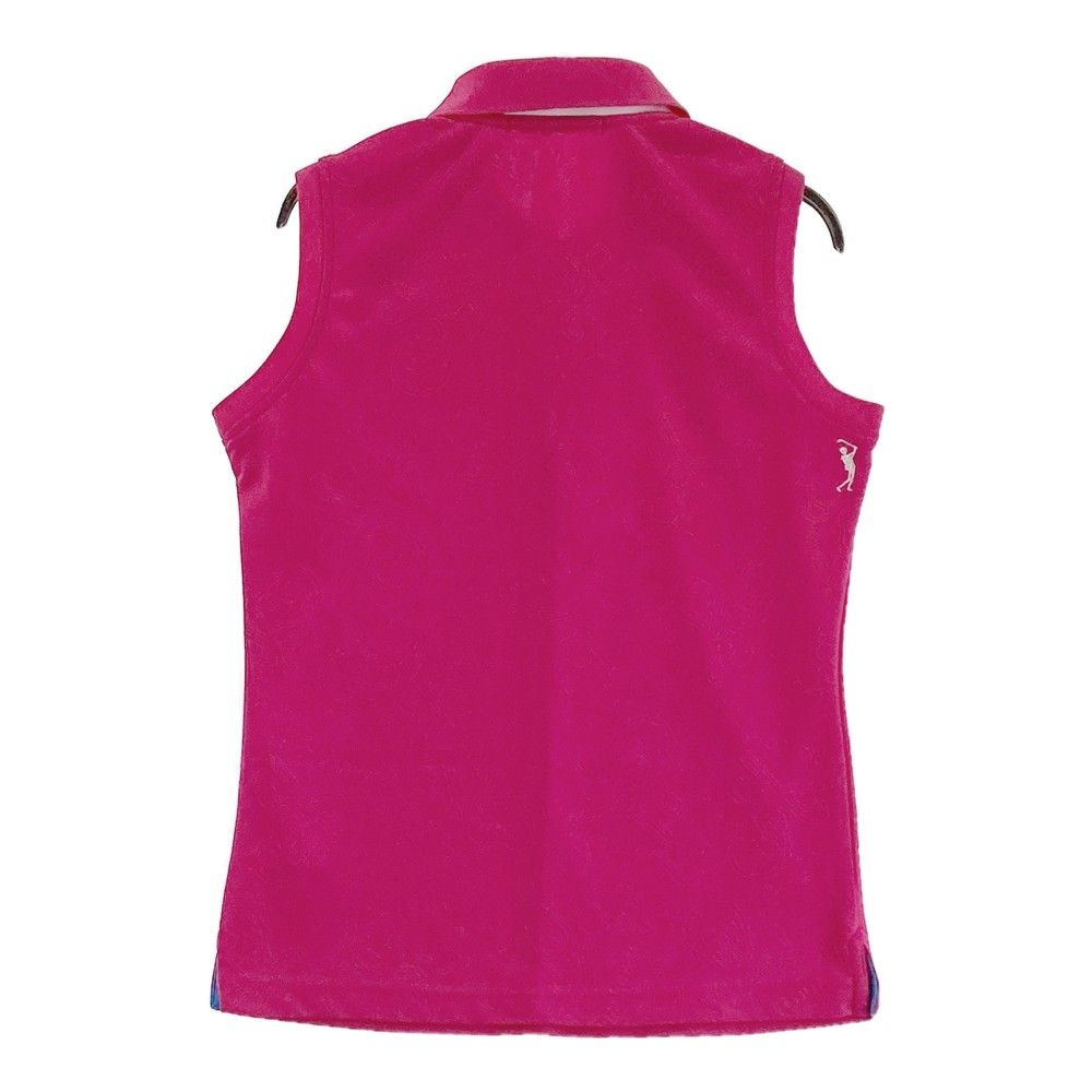 サイズ 36 MARK-LONA マークアンドロナ ノースリーブポロシャツ ピンク系 240101241876 ゴルフウェア レディース ストスト