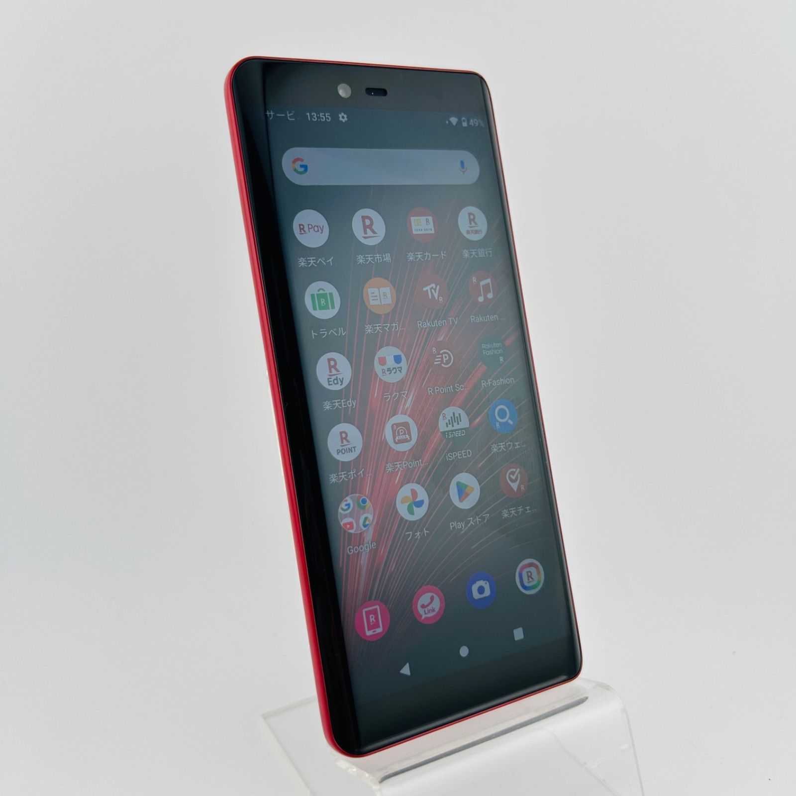 バッテリー良好 Rakuten Hand 5G P780 128GB レッド SIMフリー