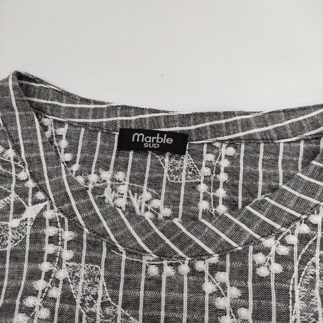 【ぴぴ】マーブルシュッド　ンゴロンゴロ　半袖ブラウス gobelin pt Shirt | marble SUD (Women/大きい