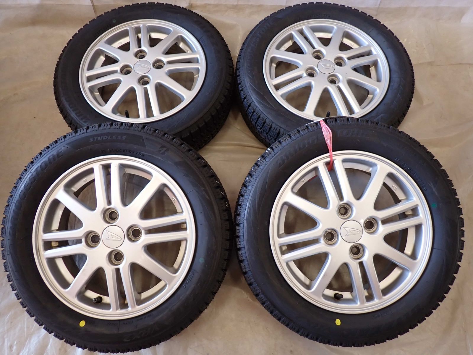 冬 製 4本 会社宛 155 65R14×4.5J 75Q ブリヂストン ブリザック VRX2 ダイハツ 純正 アルミ ウェイク タント NO D6171 FFCRYSTALESIA_COM