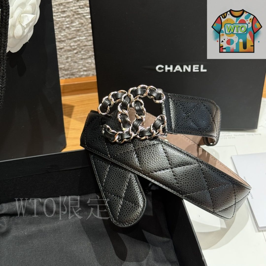 【甘辛ミックス♡ワンポイントに♪】CHANEL ベルト 甘辛ミックス♡ワンポイントに♪】CHANEL ベルト
