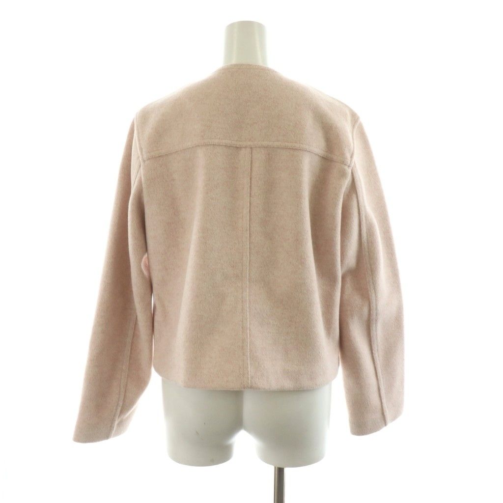 ZARA ザラ ノーカラージャケット XS 完売品 ZARA ザラ フラップクロップドジャケットノーカラー