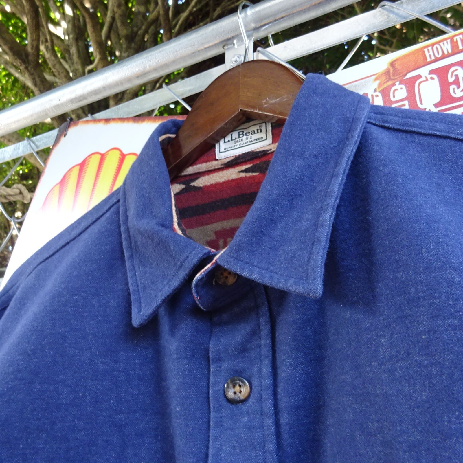 L.L.Bean エルエルビーン ウールシャツ ネルシャツ 長袖 L サイズ 無地  