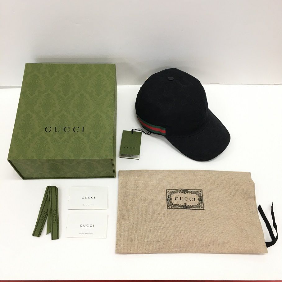 GUCCI グッチ 200035・202291 オリジナルGGキャンバス ベースボールCAP