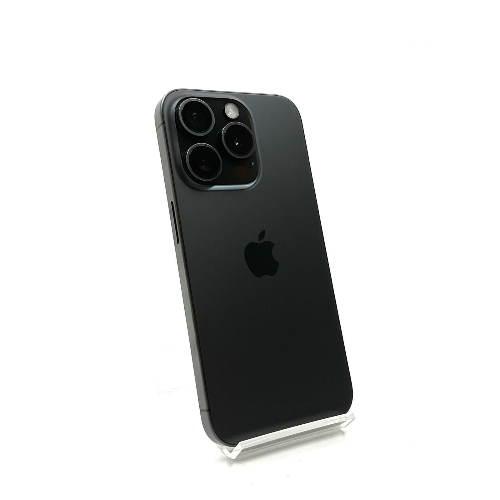 全額返金保証 最速発送 Apple iPhone 15 Pro 128GB ブラックチタニウム SIMフリー 動作 済 87%