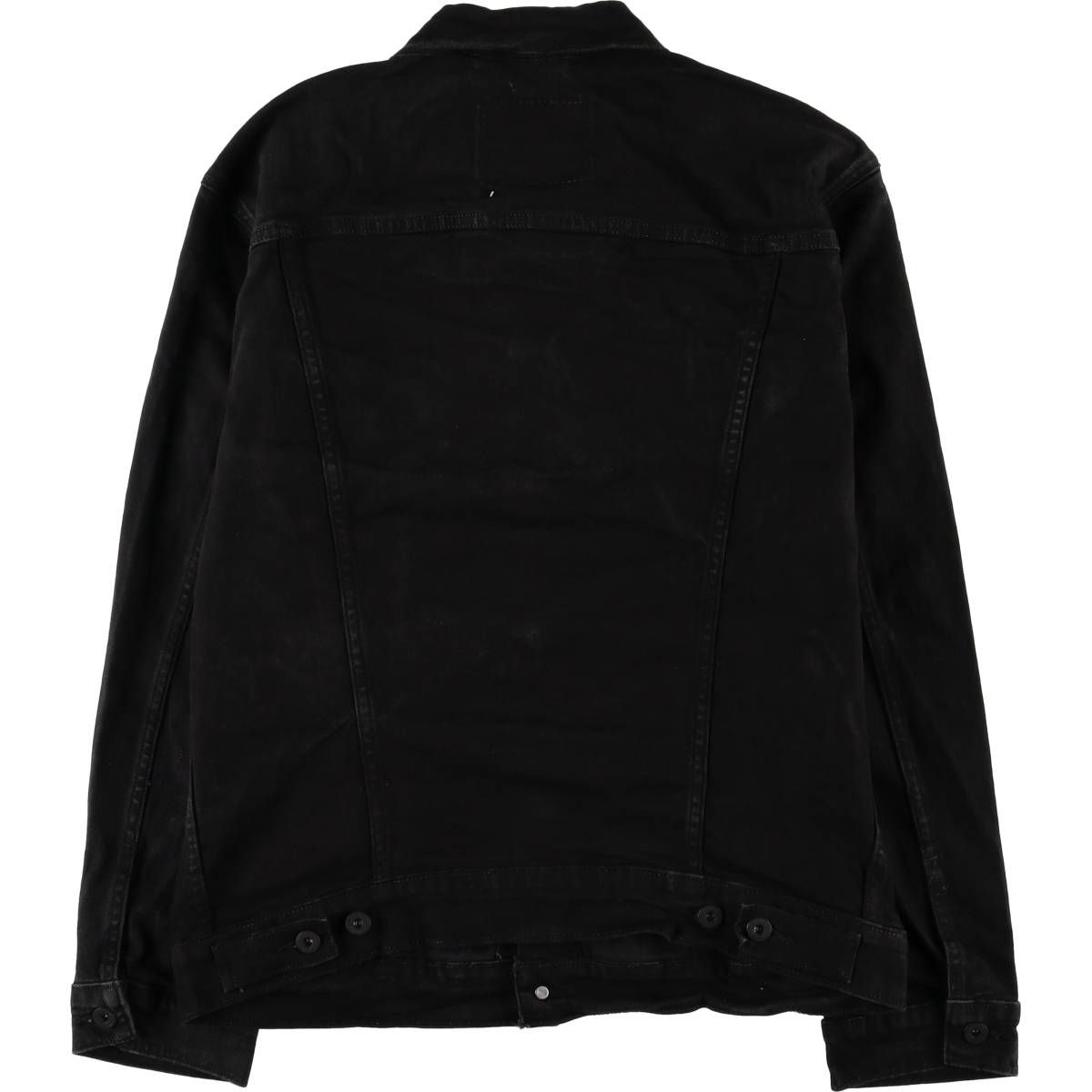 古着 リーバイス Levi's ブラック デニムジャケット Gジャン メンズL