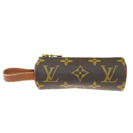 中 ルイヴィトン LOUIS VUITTON エテュイ トロワ ボールドゥ ゴルフ ボールケース モノグラム レザー M58249 66EZ603