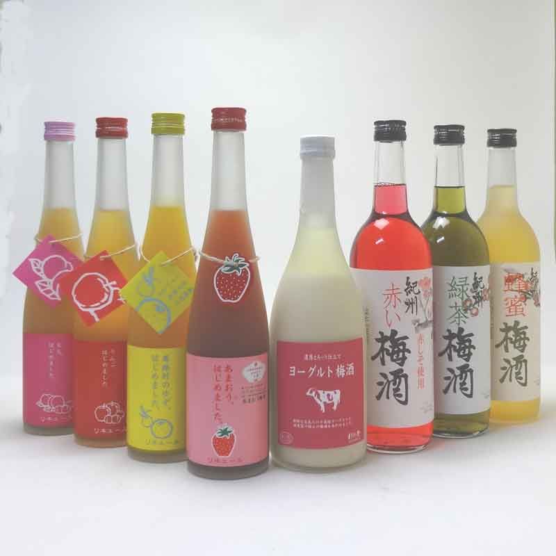 梅酒8本セット もも梅酒 りんご梅酒 ゆず梅酒 あまおう梅酒500ml×4本 ヨーグルト梅酒720ml 福岡県 蜂蜜梅酒 紫蘇梅酒 緑茶梅酒 和歌山県 720ml×3本