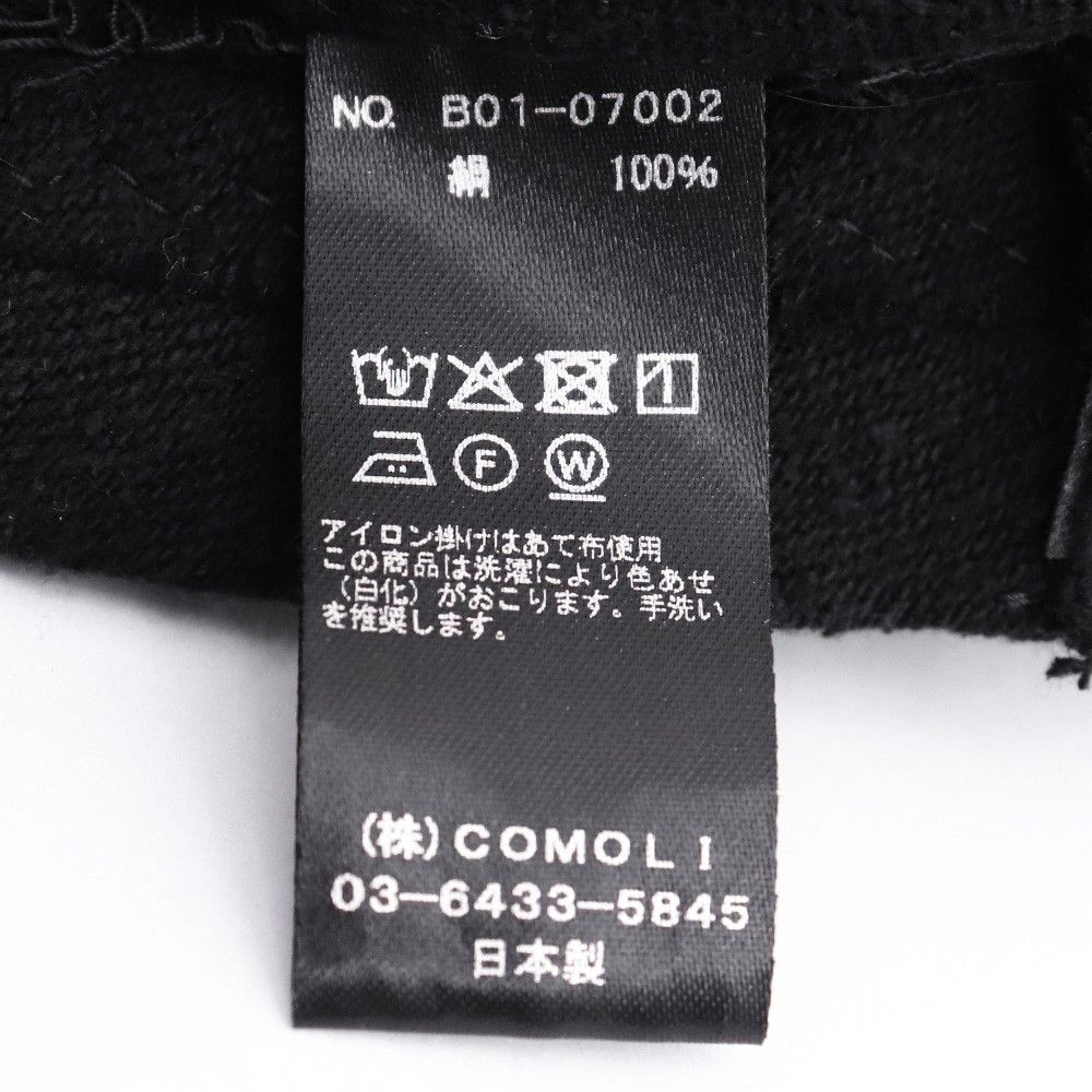  COMOLI シルクネップハット ブラック B 01-07002 その他 ハット