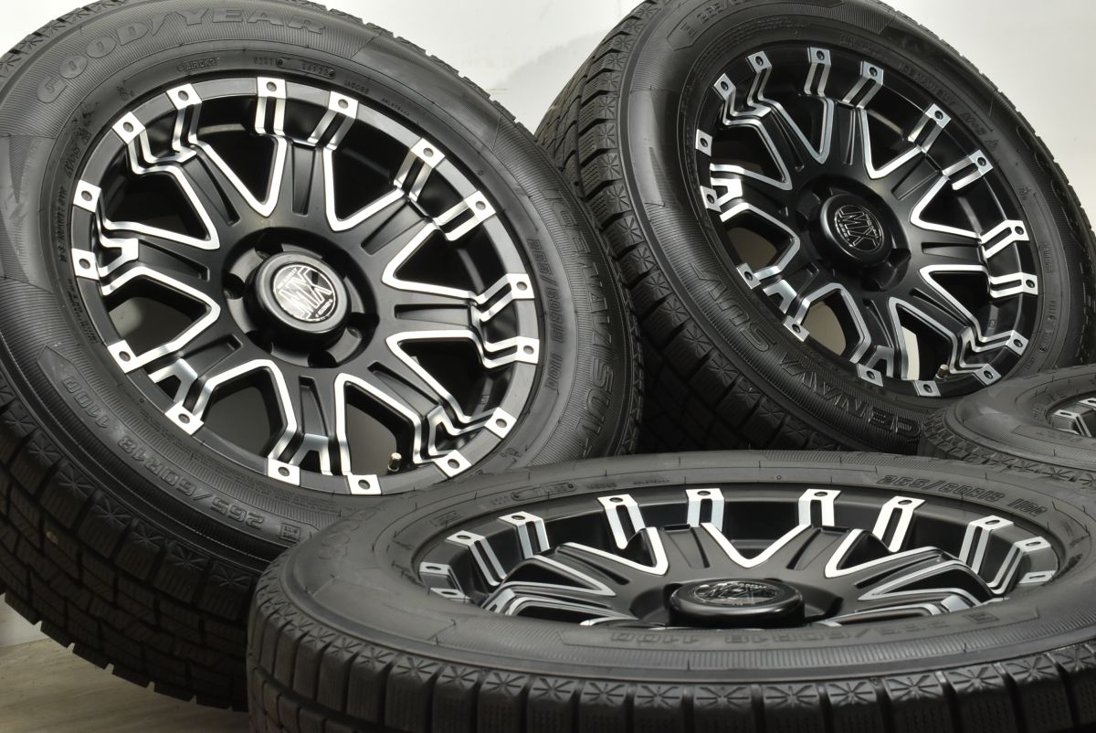 ロックケリー MX-II 265/65R17 112Q グッドイヤーアイスナビ バリ溝】BADX ロックケリー MX-II 17in 7.5J +25 PCD139.7