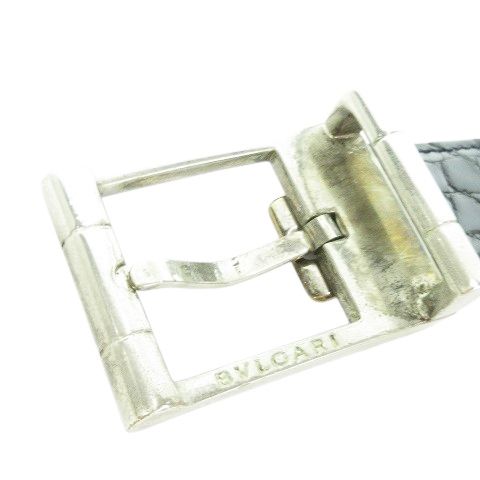 新品✨BVLGARI ブルガリ　ベルト　ELLISPE スクエアバックル　付属品 美品✨ブルガリ ベルト スクエアバックル シルバー金具 男女兼用