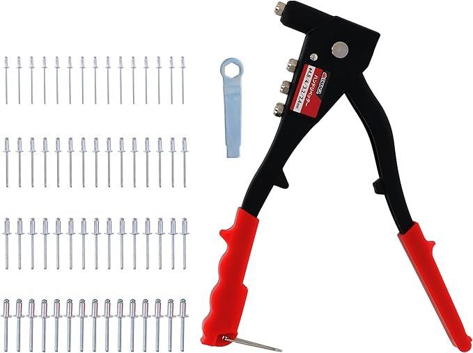 在庫処分】高儀(Takagi) ハンドリベッターセット リベット60本付 工具
