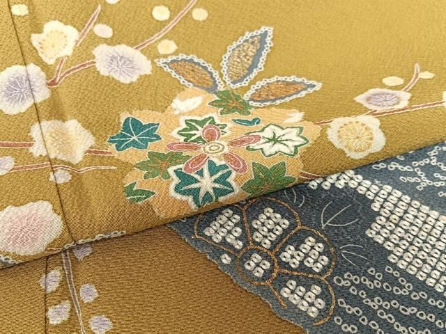 平和屋着物○訪問着 短冊花文 金彩 正絹 逸品 AAAV7076zg - メルカリ