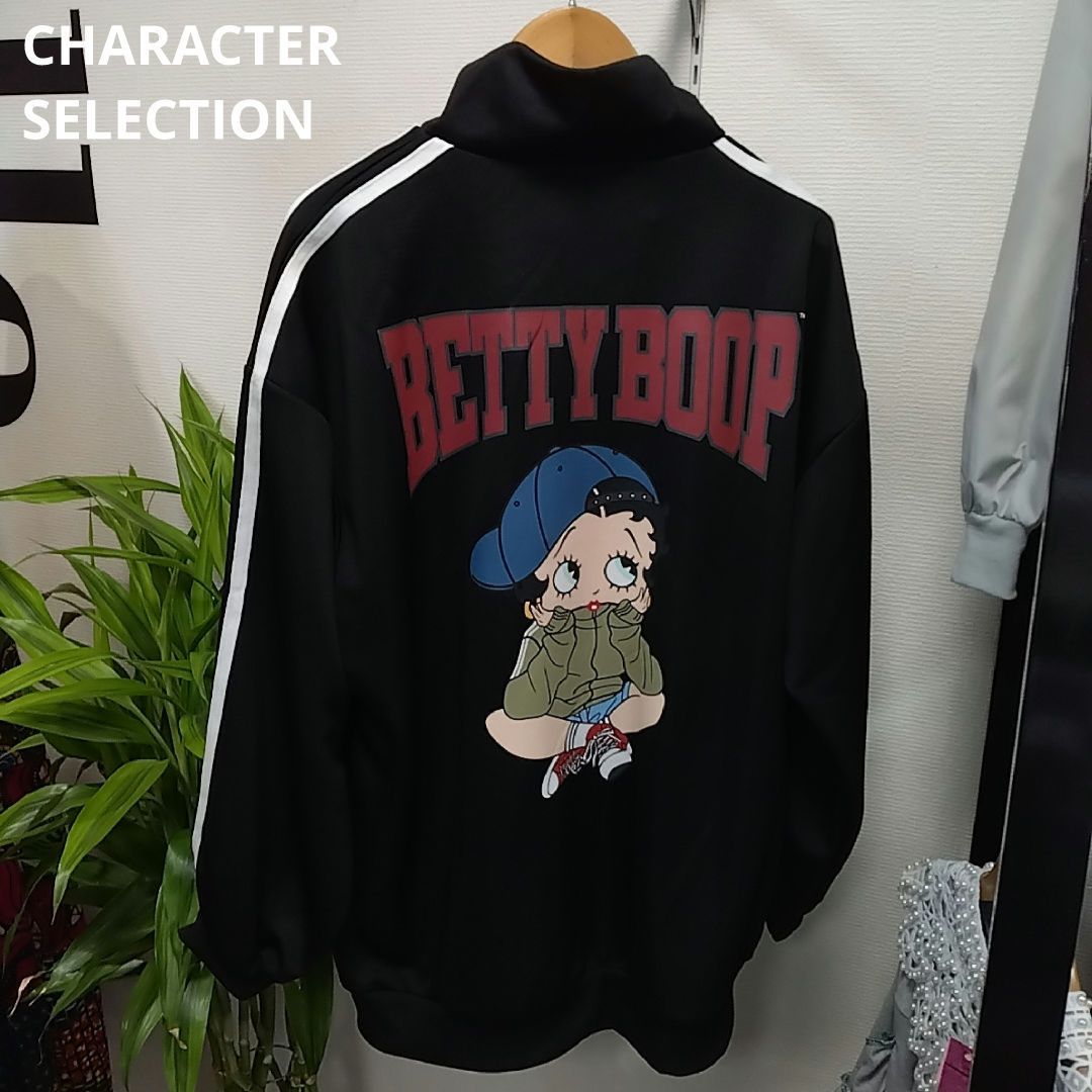 DENIFITS×BETTY BOOP バックプリントベティ　ナイロンジャケット