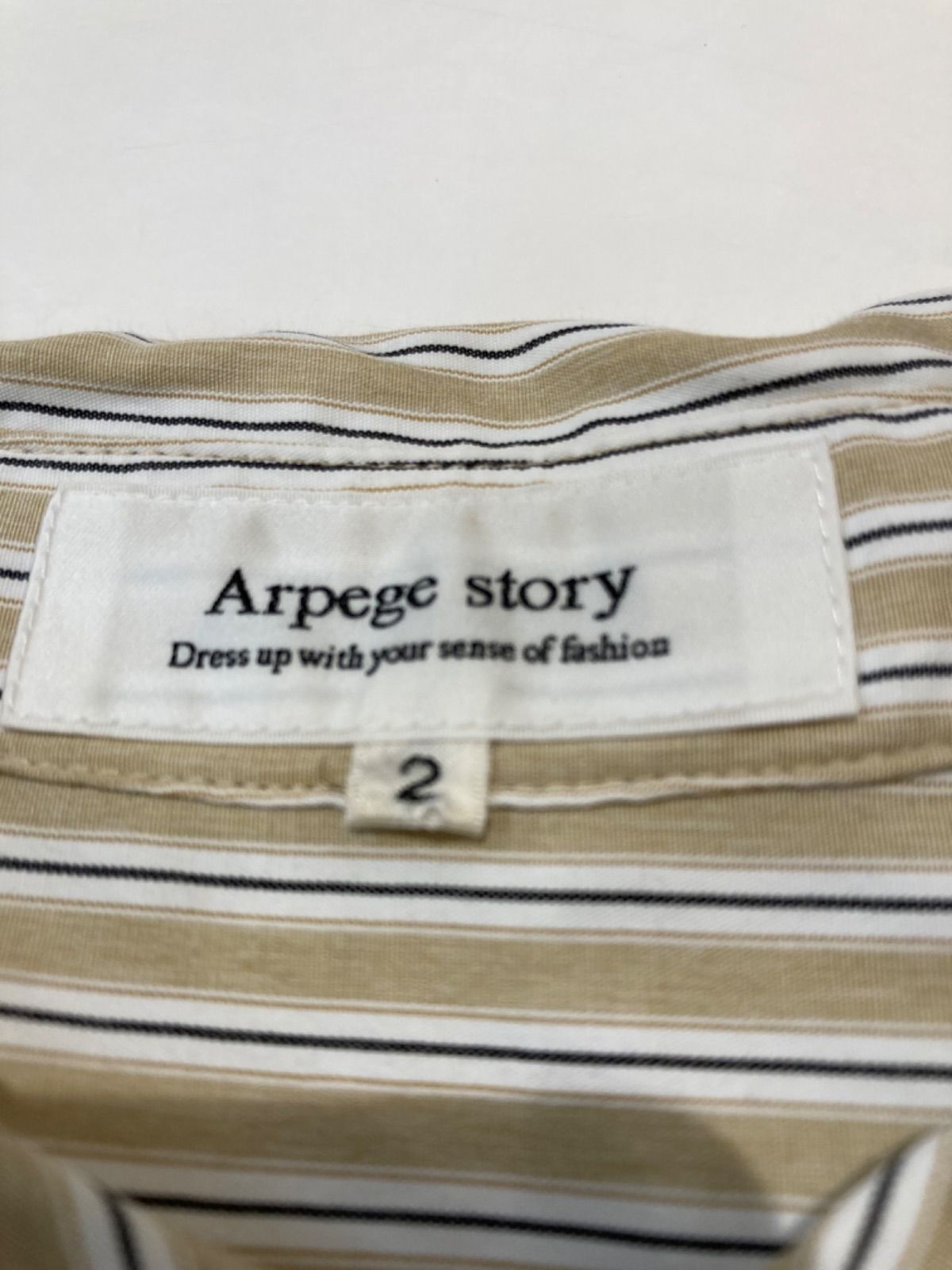Arpage story アルページュストーリー ビックシャツストライプ Arpage story アルページュストーリー ビックシャツストライプ