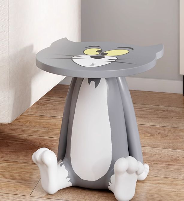 tom-jerry トムとジェリー トム アニメテーブル ブルーサイドテーブル 大型フィギュア フィギュアテーブル 机
