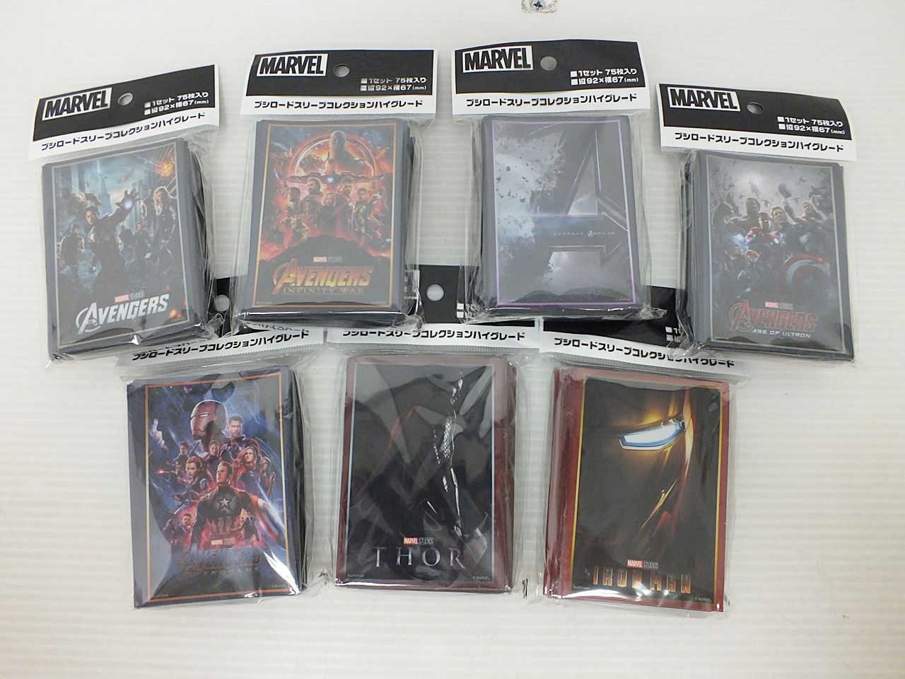 TCG トレカ サプライ用品 ブシロード スリーブコレクションハイグレード MARVEL 未開封  アベンジャーズ/エンドゲーム/インフィニティ・ウォー/アイアンマン/ソー etc.