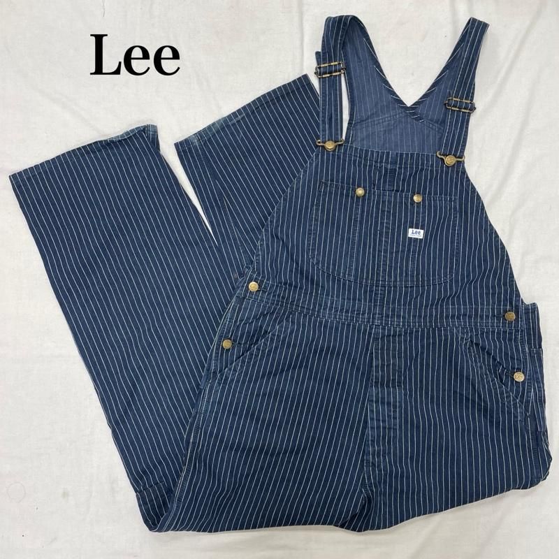 美品 Lee リー オーバーオール デニム サロペット ヒッコリー LL7254 Lee リー LM7254 DUNGAREES OVERALL（ダンガリーズ