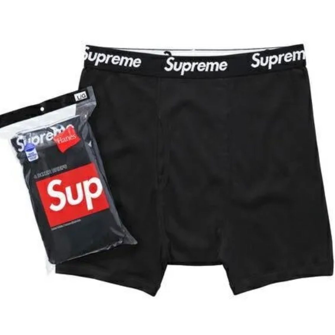 Supreme ボクサーパンツ Mサイズ ステッカー付き - 下着・アンダーウェア