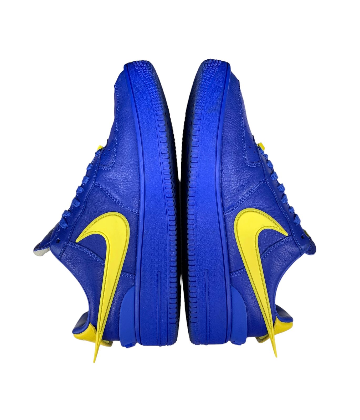 ナイキ NIKE スニーカー 27.5 DV3464-400 AMBUSH × Nike Air Force 1 Low レザー×化学繊維 ブルー×イエロー メンズ 新品同様 靴 NIKE ナイキ NIKE×AMBUSH DV3464-400 AIR FORCE 1 LOW SP GAME ROYAL