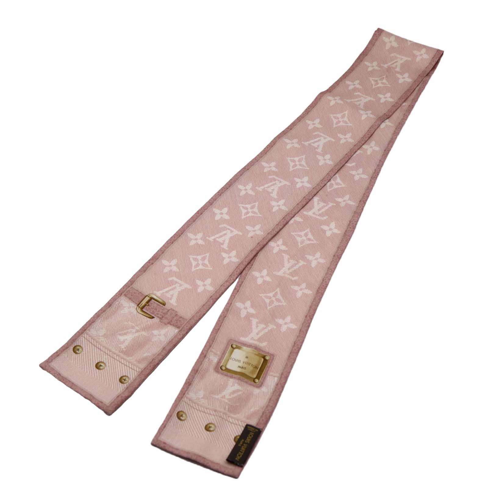 LOUIS VUITTON LV ルイヴィトン バンドー ツイリー M72339 ニューデニム ローズクレール モノグラム 服飾小物 H20998