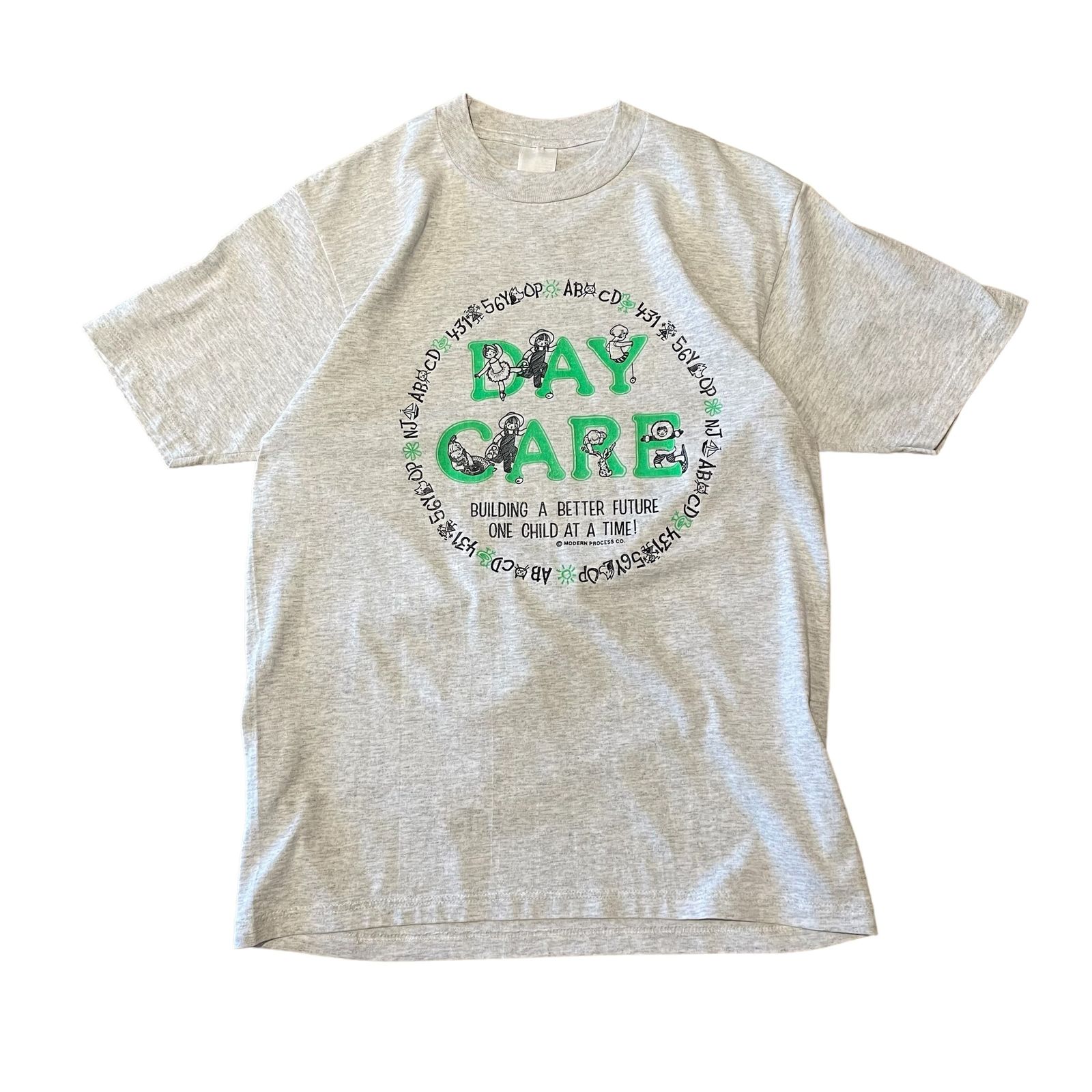 00s print tee【ST932】アメリカ古着　Tシャツ　子供　グレー　M