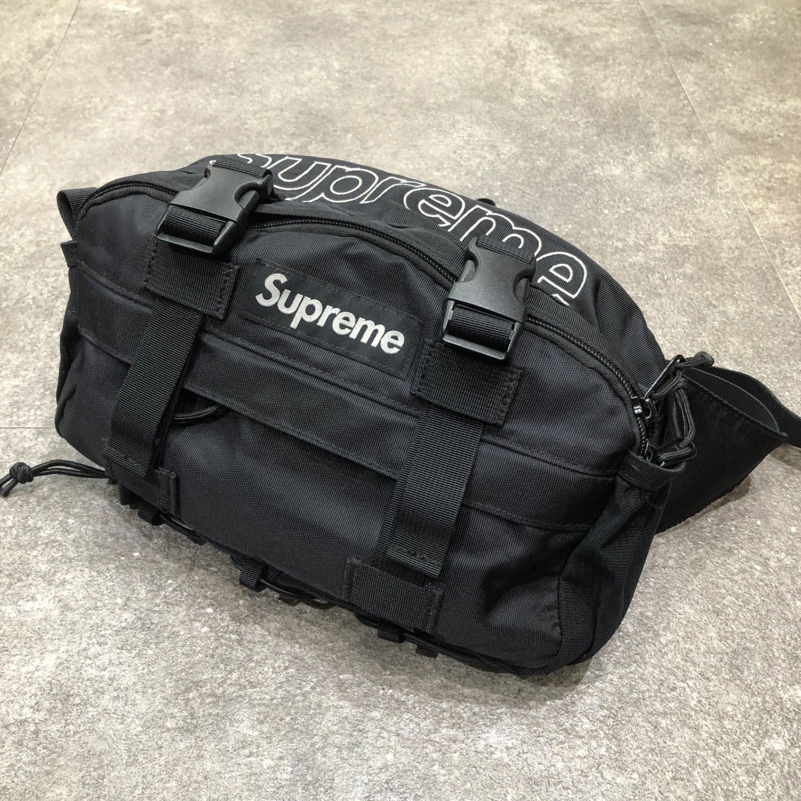 Supreme 19AW waist bag ボックスロゴ コーデュラ ウエストバッグ  