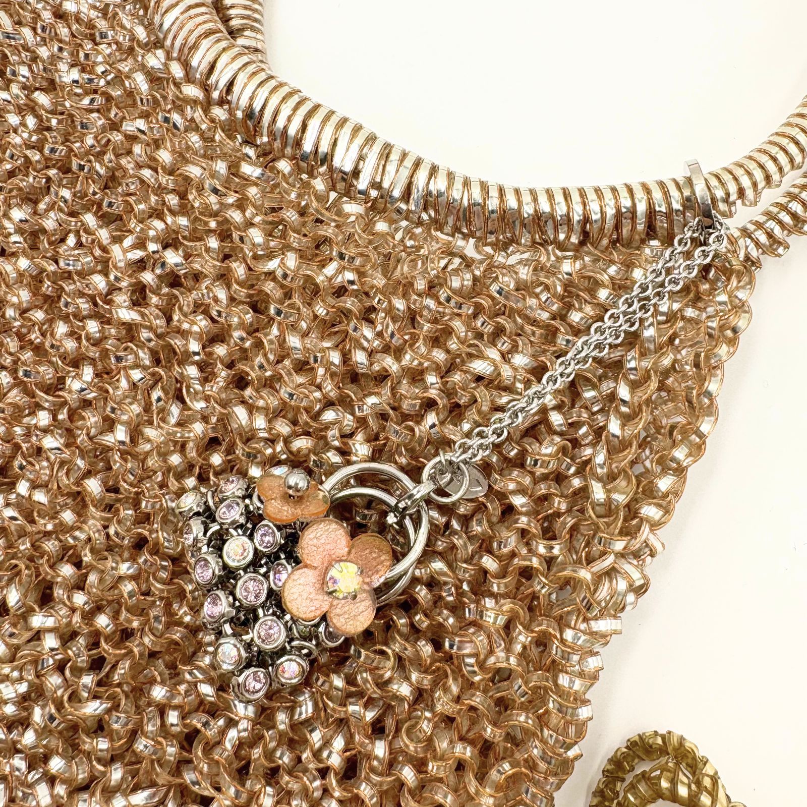 美品 ANTEPRIMA アンテプリマ ワイヤーバッグ ピンクゴールド PINK