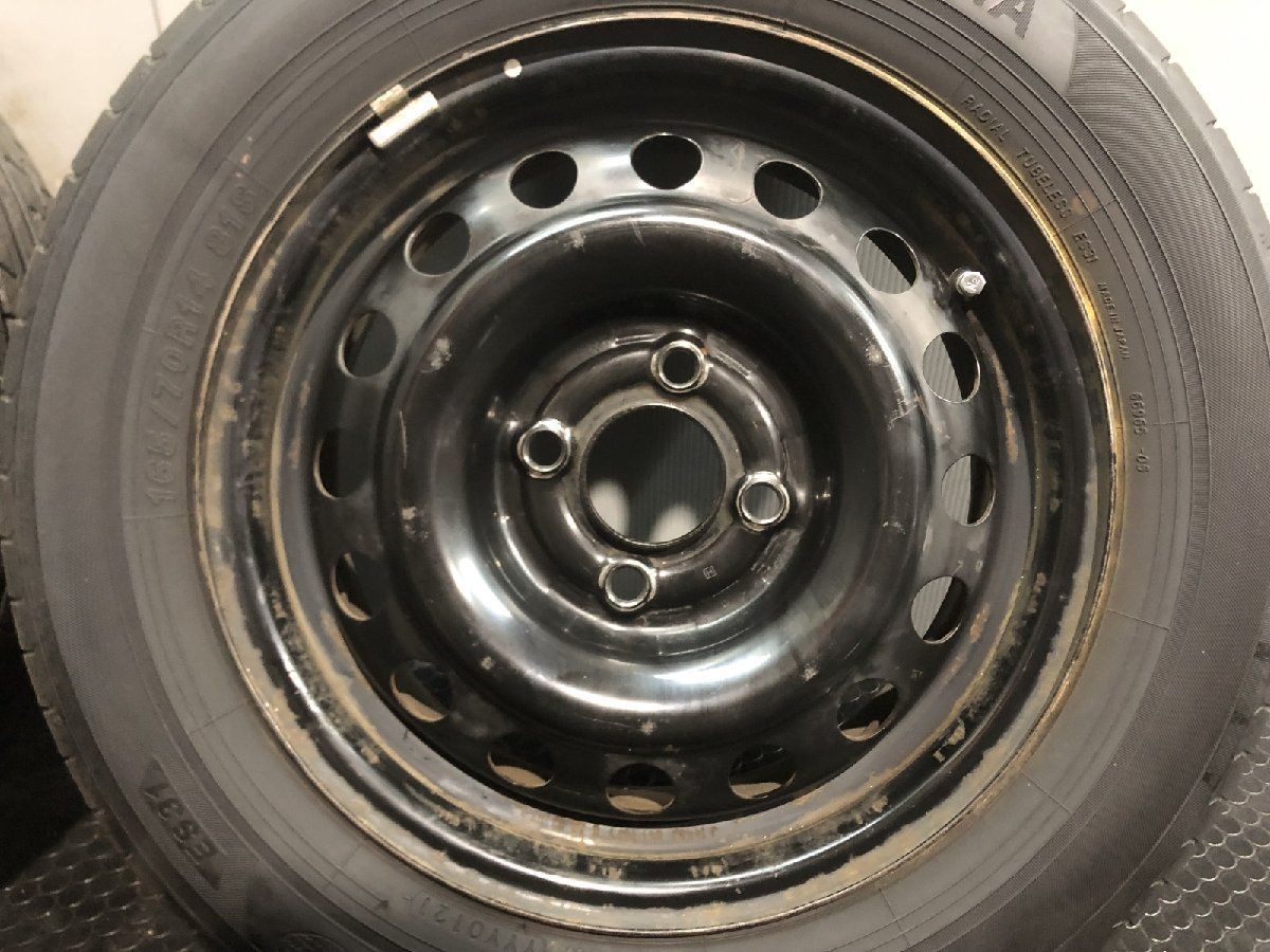 タイヤ、ホイール ダンロップ EC202 165/70R14 4本 8〜9分溝 2023年製！