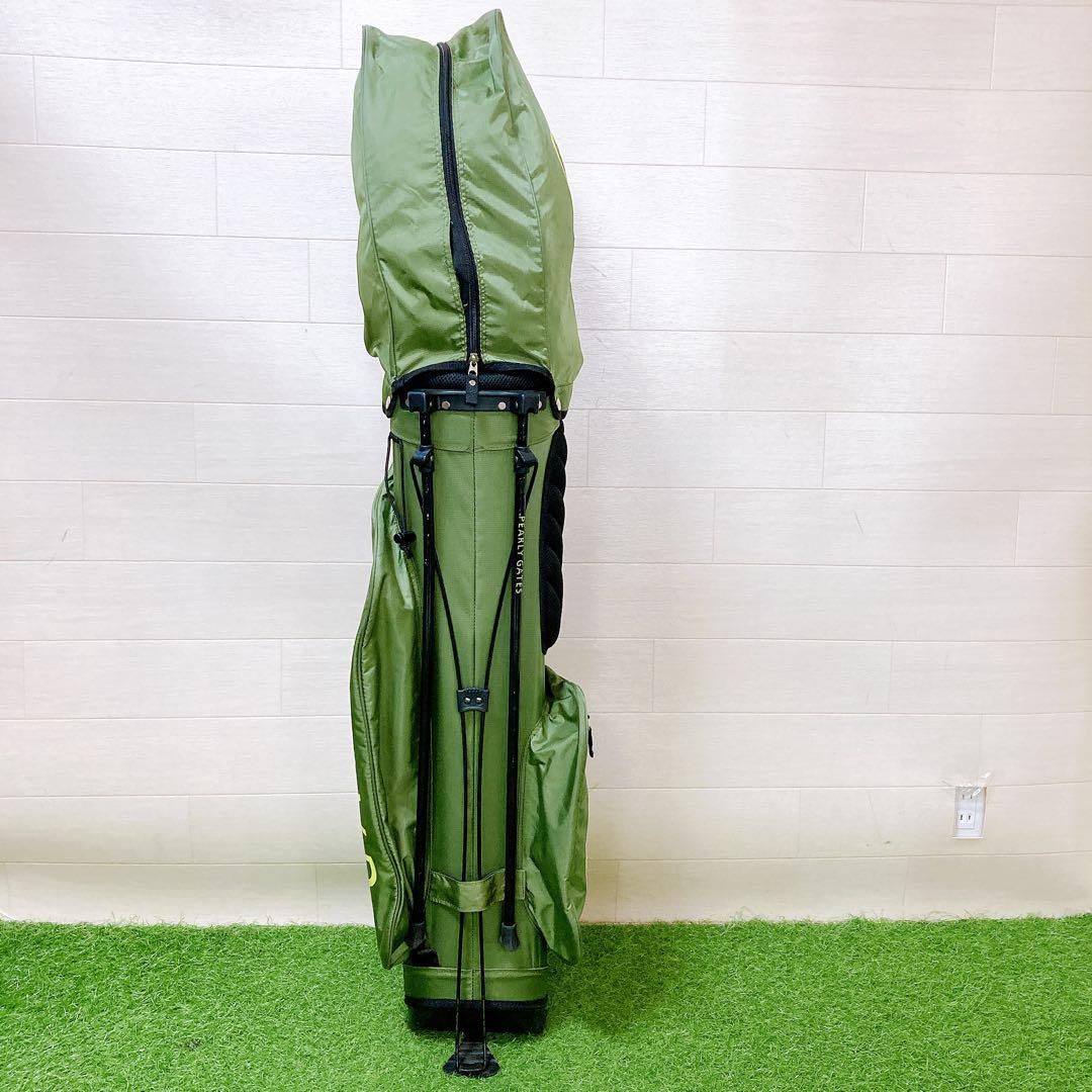 Mパーリーゲイツ　キャディバッグ　スタンド式　軽量　グリーン Mパーリーゲイツ キャディバッグ スタンド式 軽量 グリーン - メルカリ