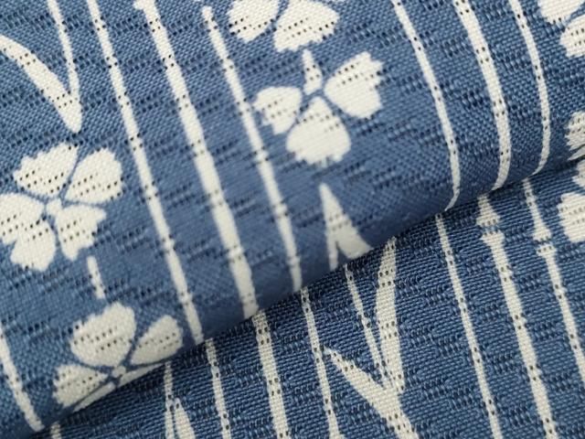 平和屋着物＊夏物 小紋 絽 縞 正絹 逸品 AAAY5642st