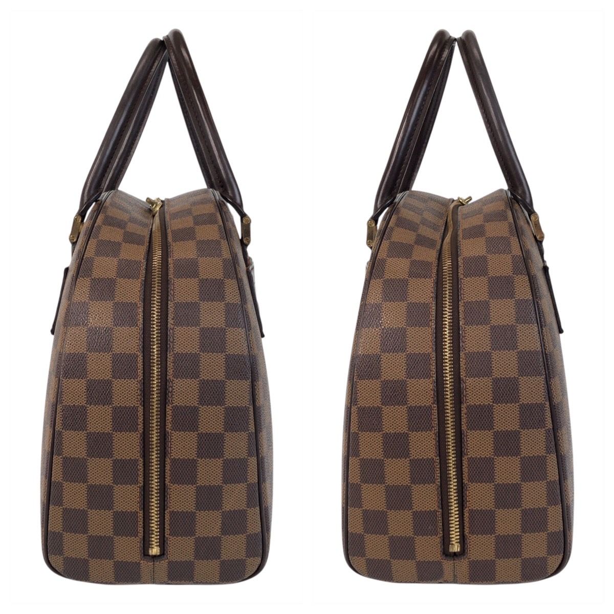 美品 LOUIS VUITTON ルイヴィトン ダミエ ノリータ ブラウン ゴールド 