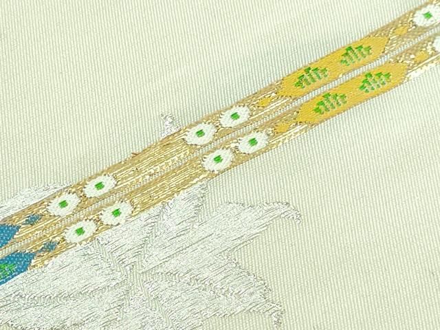 平和屋本店□極上 太鼓柄 本袋帯 龍村平蔵柄 厳毛錦 金銀糸 共箱付き  