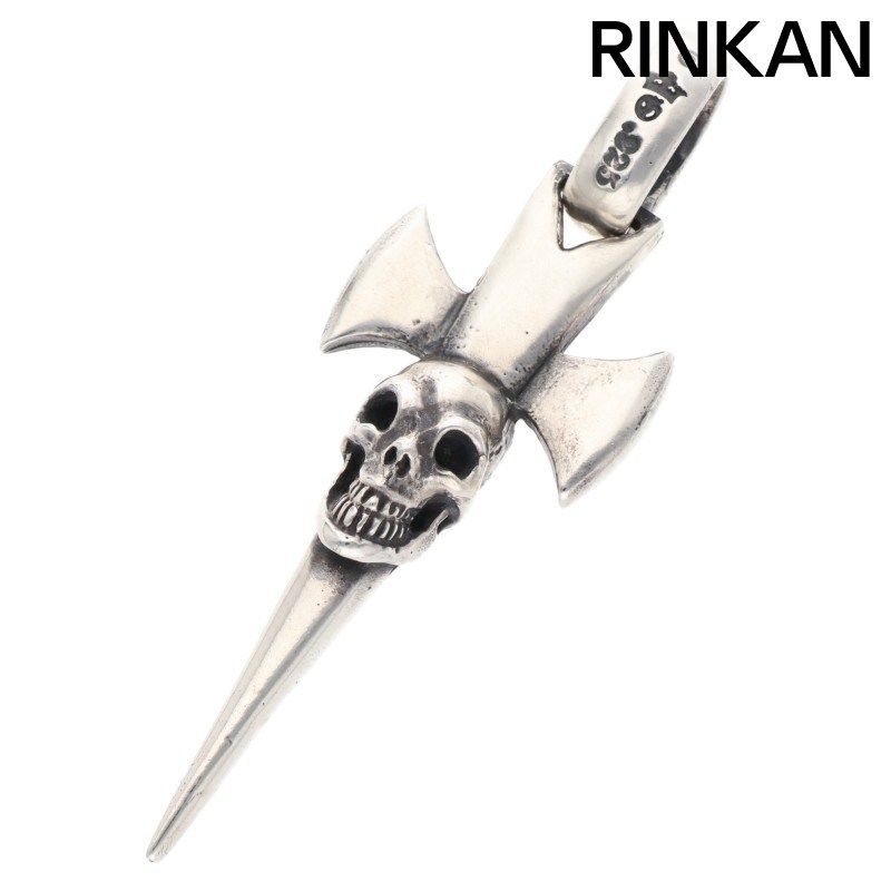 ガボール ホールディング シングルスカルダガー ラウンドボトムシルバーネックレストップ メンズ