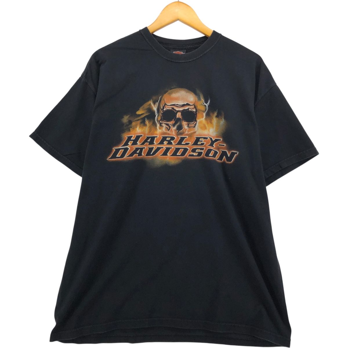 古着 ハーレーダビッドソン Harley-Davidson ドクロ柄 スカル柄 モーターサイクル バイクTシャツ レディースM相当 /eaa543086 Harley Davidson - 古着 ハーレーダビッドソン Harley-Davidson