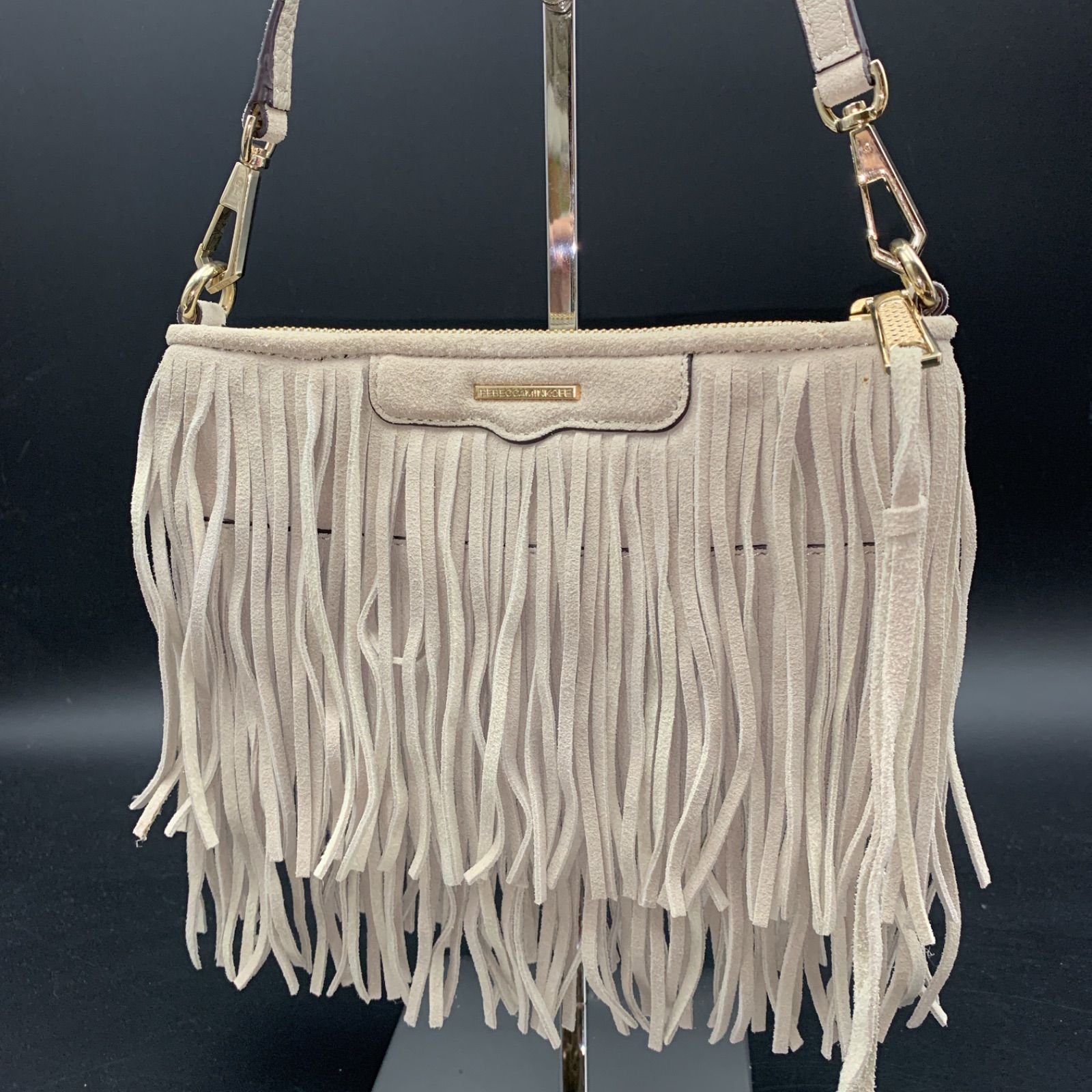 74 REBECCA MINKOFF レベッカミンコフ フリンジ レザー ショルダー 