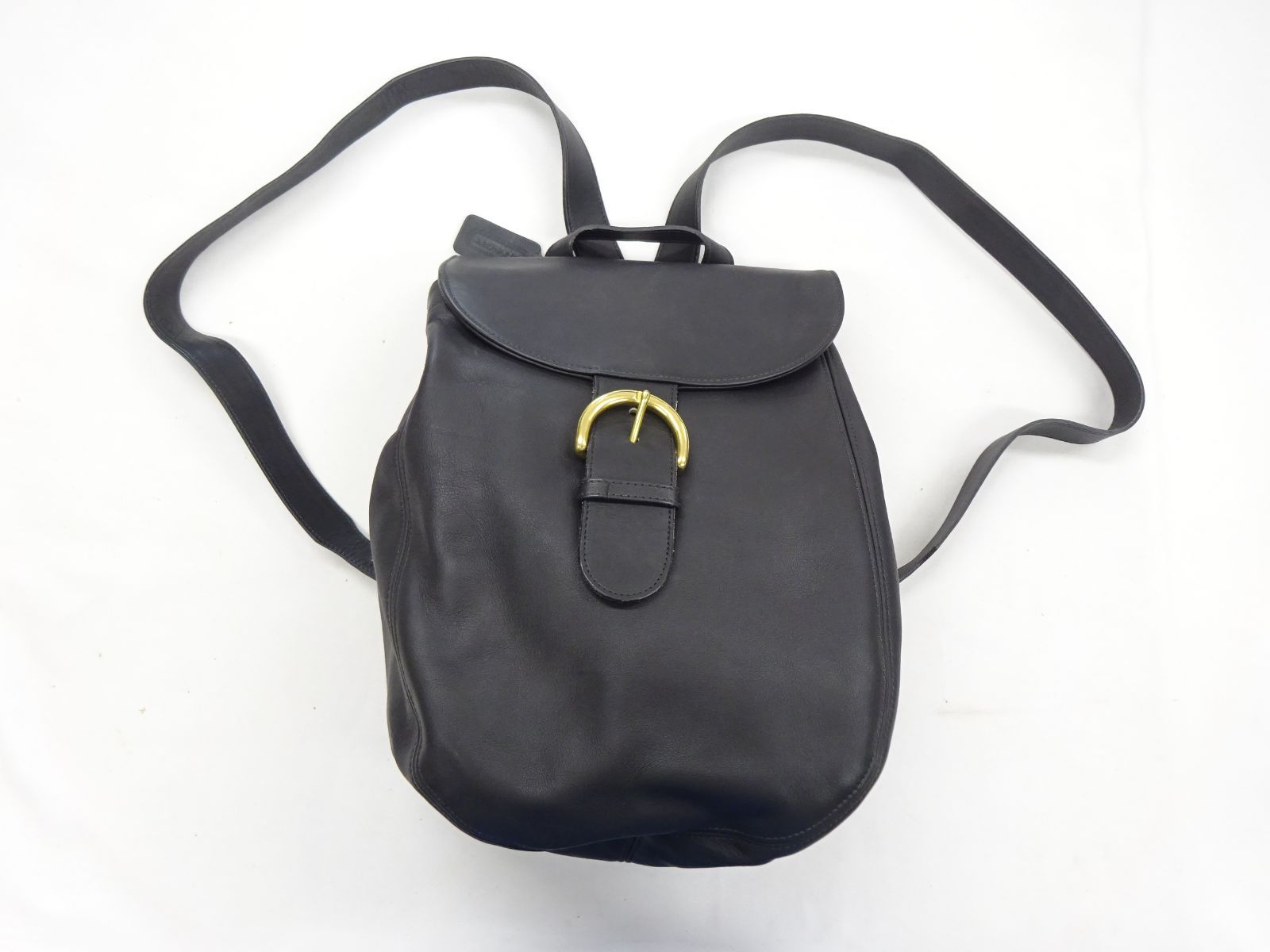 コーチ　オールドコーチ　4134 レザー　リュック　ブラック Old Coach 4134 Daypack Backpack Black Leather Vintage From