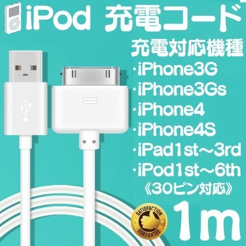 iPhone iPad iPod 充電ケーブル 旧型 Dock 充電器ドックコネクタ