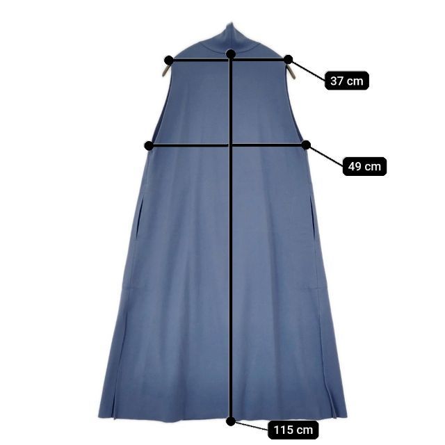 JURGEN LEHL J0104UV601 ウール スリーブレス ベスト コート ブルー レディース ヨーガンレール 5-0906T∞ WWW_NOITHATQUANGTHANH_NET