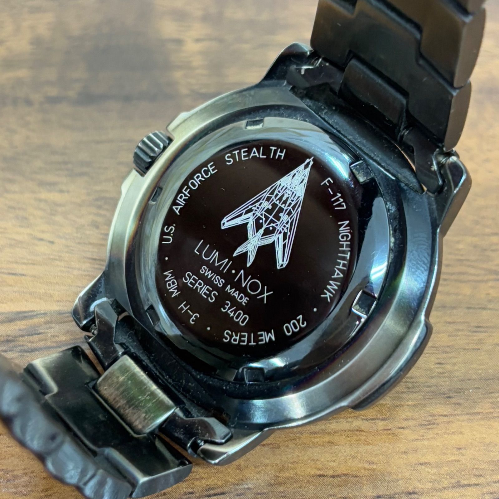 □【美品】LUMINOX ルミノックス シリーズ3400 F-117 ナイト