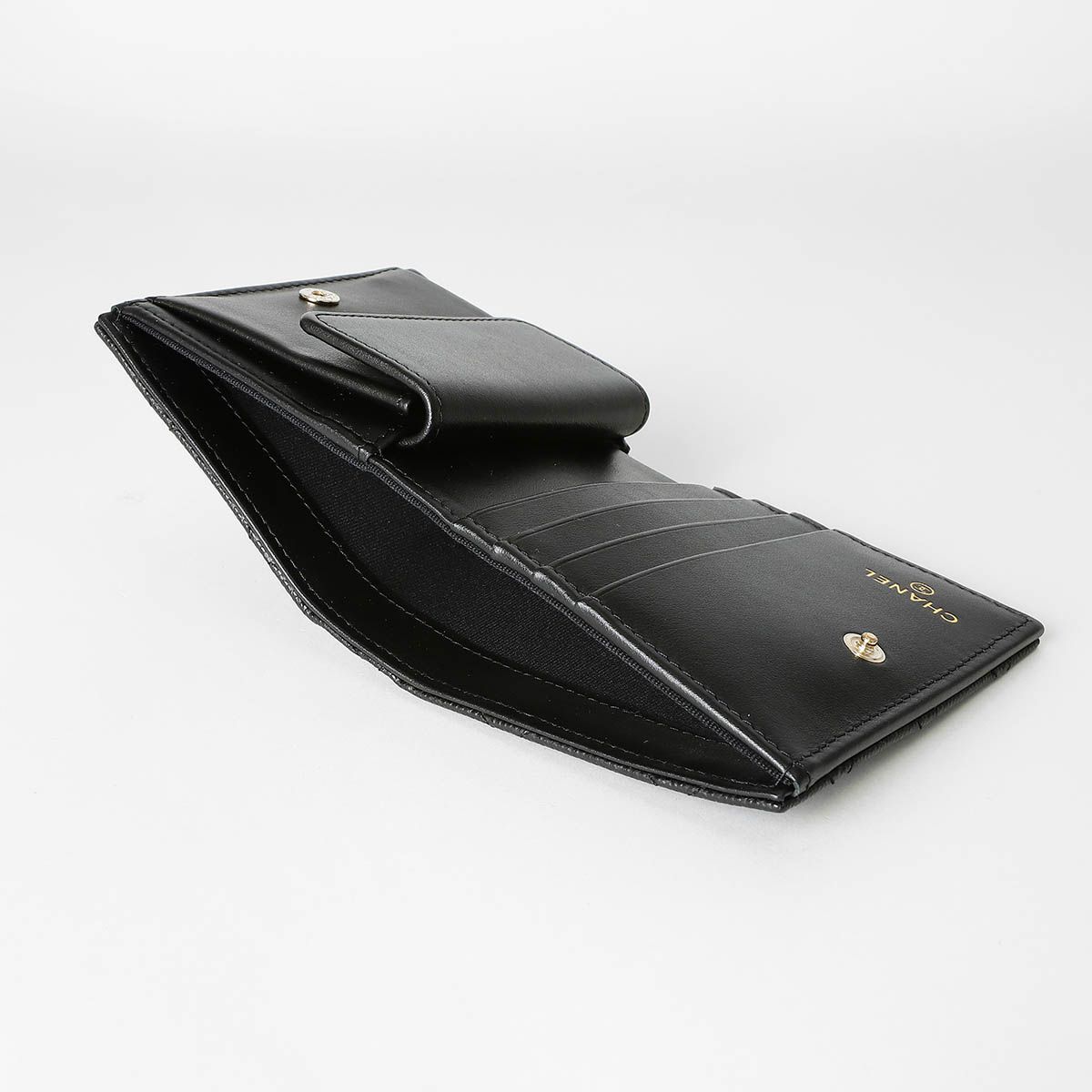 新品 シャネル CHANEL 2つ折り財布 SMALL WALLET ブラック - メルカリ 